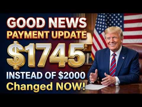 GOOD NEWS! $1,745 Payments Instead of $2,000 Stimulus – Here’s Why
