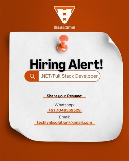 🚀 We’re Hiring: .NET / Full Stack Developer! #tech #job #indore