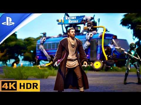 Obi-Wan Kenobi Gameplay Fortnite Reload (PS5 4K HDR) No Commentary