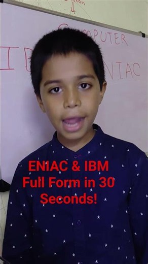 icse class 5,Do you know the full forms of ENIAC and IBM? 💻#ENIAC #IBM #FullForm #ComputerGK #viral