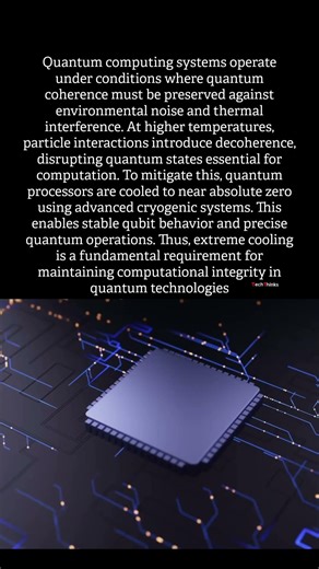 Why do quantum computers require near absolute zero temperatures? #techfacts #quantumcomputing #data
