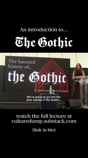 In this lecture, I’m spieling about the Gothic yet again. 🦇Why is the Gothic suddenly everywhere? 🦇Where does the Gothic come from? 🦇How do contemporary examples of Gothic (Eggers’ Nosferatu, Meyer’s Twilight, Del Toro’s Frankenstein…) relate to the dark, theatrical visual culture of the 1790s? I gave this talk at Chalke Valley History Festival on June 28th, 2026. This was the blurb in the programme: “Step into the dark and fascinating world of Gothic fiction — of vampires, ghosts, crumbling 