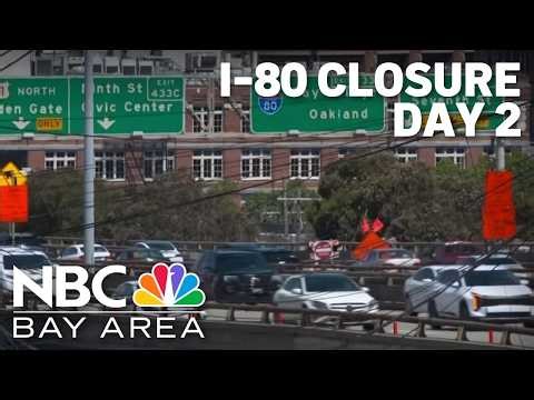 2nd day of I-80 closure in SF: Delays continue as Caltrans makes progress