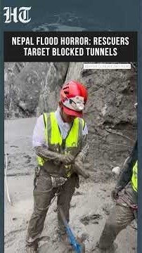 Nepal Floods: Rescue Teams Work to Reach Hundreds Trapped in Hydropower Tunnels #Shorts