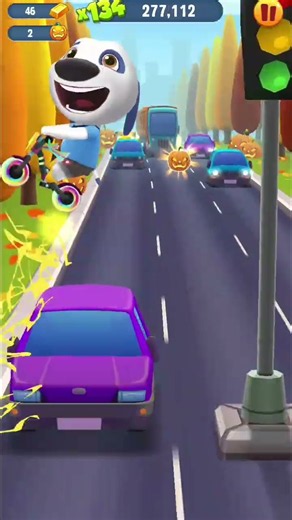 Talking Tom Gold Run Halloween Update - Talking Hank #shorts
