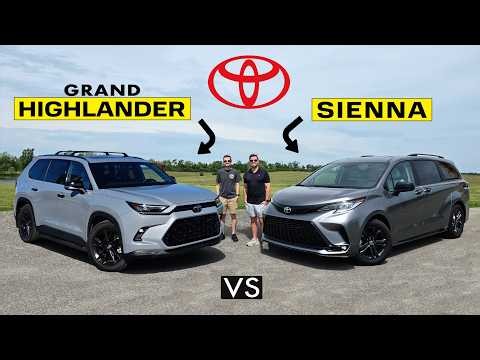 TOYOTA FAMILY FAVS! -- 2026 Toyota Grand Highlander vs. 2026 Toyota Sienna: Comparison