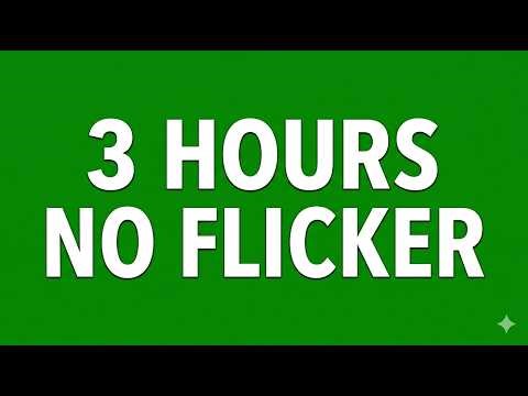 3 HOURS PURE COLOR SCREEN🟢| Green Screen & All Colors for Editing & Background Use (No Flicker)