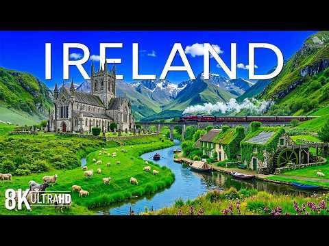 Ireland 8K 🌿 Emerald Landscapes, Cliffs of Moher & Peaceful Nature Views | 8K UHD