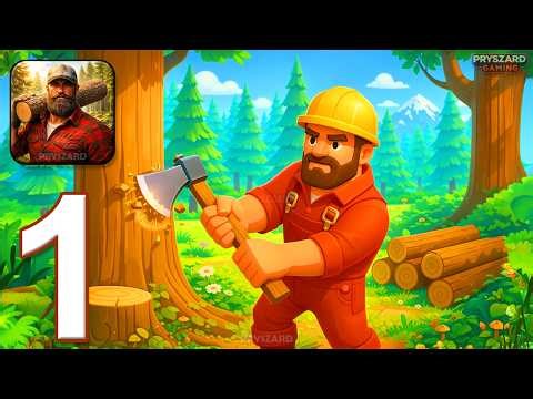 Lumberjack Driver - Gameplay Walkthrough Part 1 - Cut Trees Transport Logs (iOS, Android)