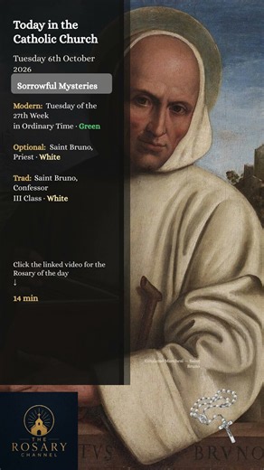 Tuesday 6 October | St Bruno | Sorrowful Mysteries