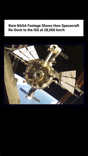 Spacecraft Re-Docking to the ISS in NASA-Released Footage #NASA #Space #ISS