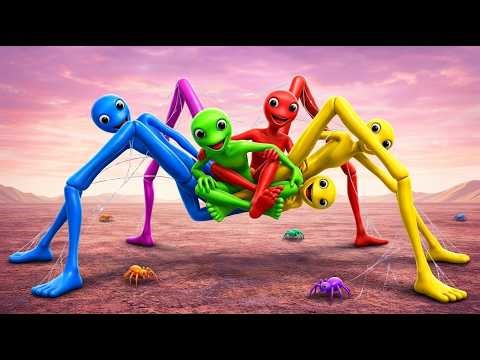 Spiderman vs Green Alien: The Dance Showdown! 🕷️👽