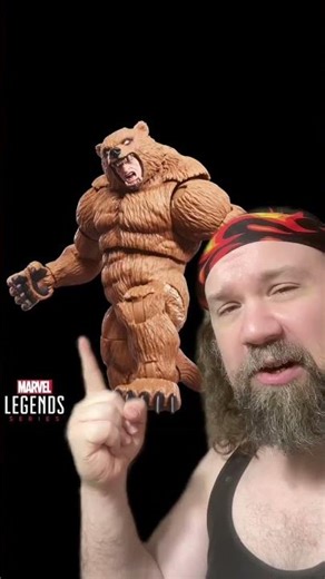 URSA MAJOR? Marvel Legends Grizzly is a re-release of a 2021 BAF #marvellegends #actionfigures #toys