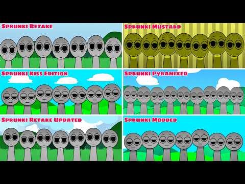 Mix all together Sprunki Retake vs Sprunki Mustard vs Sprunki Kiss Edition vs Sprunki Pyramix...(p7)
