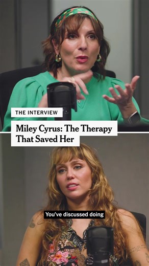 Miley Cyrus’s life has been shaped by fame. She discussed how she worked through her complicated feelings about stardom, including the therapy she said has saved her, on “The Interview.” Read, listen to or watch our full conversation with @mileycyrus at the link in our bio. See more from “The Interview” on YouTube. Video by The New York Times #mileycyrus #somethingbeautiful #therapy #theinterview