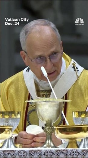 Pope Leo leads his first Christmas Eve mass in St. Peter's Basilica
