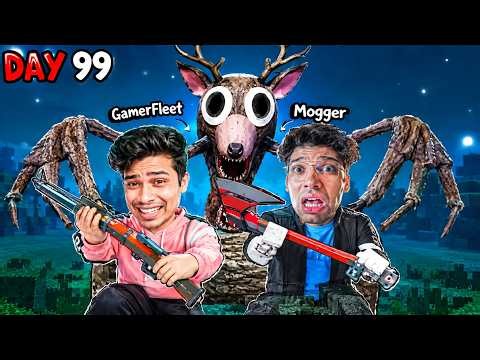 I SURVIVED 99 NIGHTS IN THE FOREST WITH MYTHPAT… BUT NIGHT 99 WAS INSANE! 😱🌲🔥