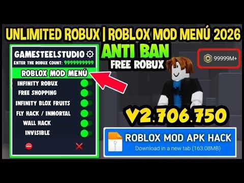 ROBLOX MOD APK HACK 2026 😱 | Unlimited Robux & MOD Menu Features (Latest Version)