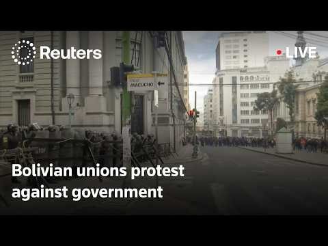 LIVE: Bolivian unions hold anti-government protests