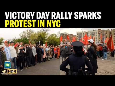 Victory Day Parade: Victory Day Rally in New York Met by Pro-Ukraine Protesters