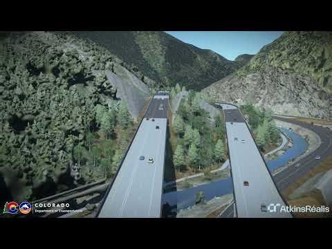 I-70 Floyd Hill Project Flyover Rendering