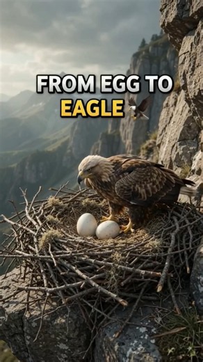 From Egg to Eagle 🦅 | The Amazing Eagle Life Cycle in 3D! #Shorts