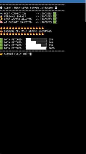 I Hacked a Server with 100% Success! 💀🟩 #shorts #coding #python #youngcoder