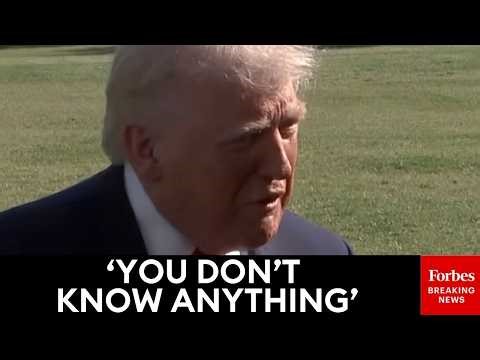 'That's Fake News': Trump Rips NBC Reporter To Her Face When She Asks About Strait Of Hormuz