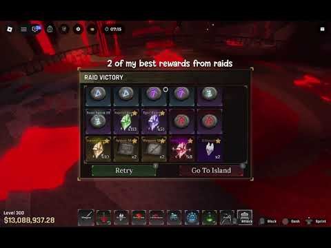 My best rewards form raids #forge #roblox