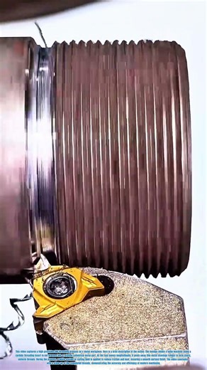 Metal Lathe Thread Cutting with Carbide Insert #job #tools#machine #iron #unique #viral #tips
