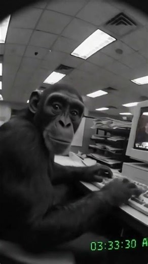 Security Camera Captured a Chimp Working Alone at 3AM…
