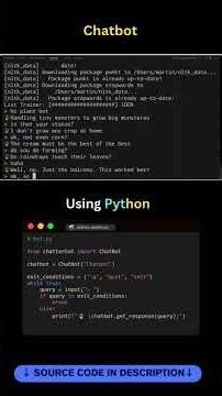 🤖 Chatbot Using Python | ChatterBot Project #coding #python #programming #chatbot #pythontutorial