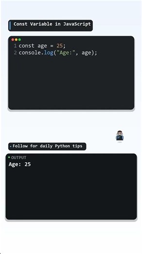 JavaScript const Variable Explained