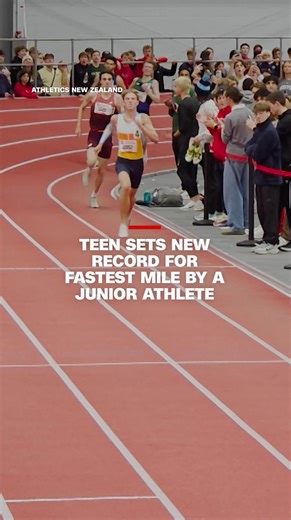 A 16-year-old from New Zealand has set a new world record for the fastest mile run by an under–18 athlete. Read more: https://cnn.it/4qU3t3y | CNN