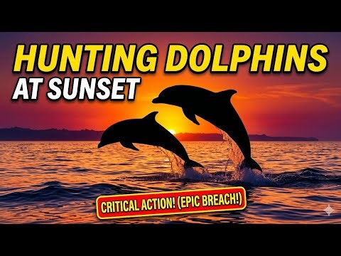Hunting Dolphins at Sunset 🌇 AUSTRALIA