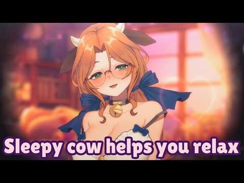 【3DIO ASMR】 Overly affectionate and sleepy cow drowns you in kisses 【Alicja Da Lontano】