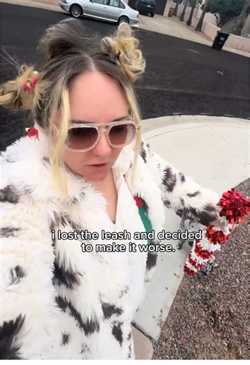 Lost the leash and got creative. I don’t think she liked it #foryou #dog #funny #viral