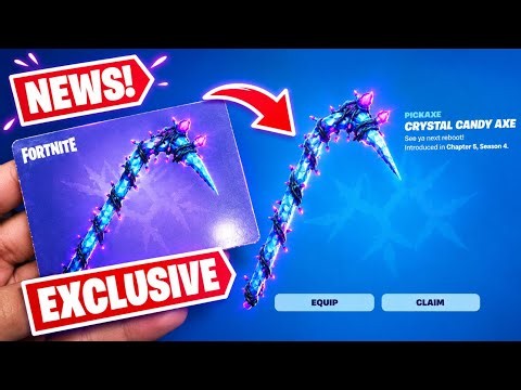 *EXCLUSIVE* NEW CANDY AXE HOW TO GET CRYSTAL CANDY ACE MERRY MINT MINTY PICKAXE FORTNITEMARES 2026