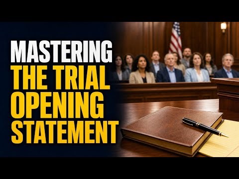 Mastering the Trial Opening Statement