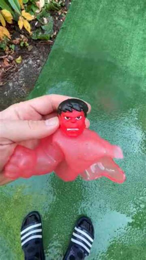 I inflated giant stretch toys with water until they burst