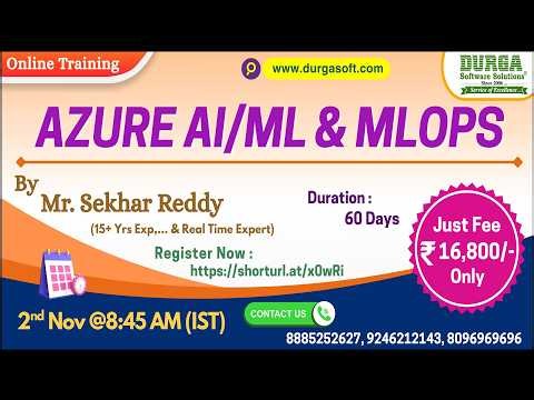 AZURE AI/ML & MLOPS Online Training @ DURGASOFT