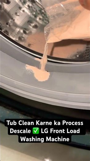 How to Descale & Clean Front Load Washing Machine! (LG 12 Kg) ✅