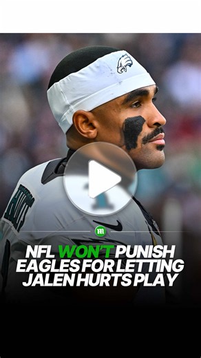 The NFL won’t punish the Philadelphia Eagles for allowing Jalen Hurts to play with a blood clot in Week 5. The league determined the Eagles did not violate the NFL injury report policy. Hurts will miss the rest of the season after doctors discovered multiple blood clots in his lungs. #jalenhurts #eagles #philadelphiaeagles #nfl #nflfootball