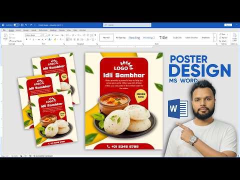 How to Design a Stunning Poster in MS Word | Full Beginner Tutorial