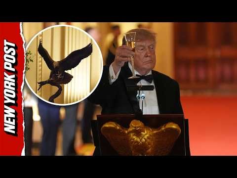 President Trump Gifts Bald Eagle Sculpture to Xi Jinping at Historic State Dinner