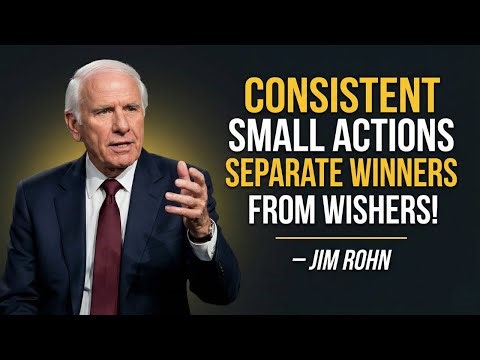 CONSISTENT SMALL STEPS SEPARATE WINNERS FROM WISHERS - POWERFUL JIM ROHN MOTIVATIONAL SPEECH