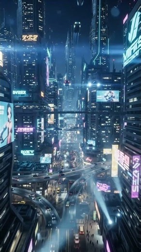 🚀 Futuristic Cyberpunk City 🌃 AI Cinematic Sci Fi World MN Visuals Studio