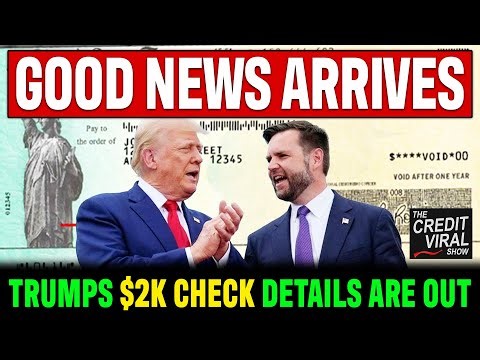 GOOD NEWS! Trumps $2k Stimulus Tariff Check Update | Timeline & Eligibility!