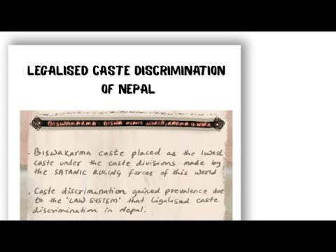 Legalised Caste Discrimination of Nepal Study 1