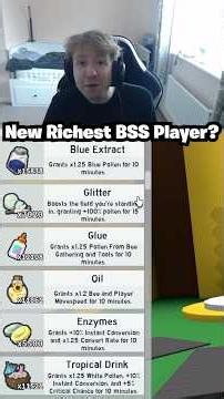 The New Richest Player In Bee Swarm Simulator Does An Inventory Tour... 1254 Days Playtime!